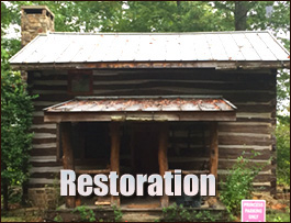 Historic Log Cabin Restoration  Cardinal, Virginia